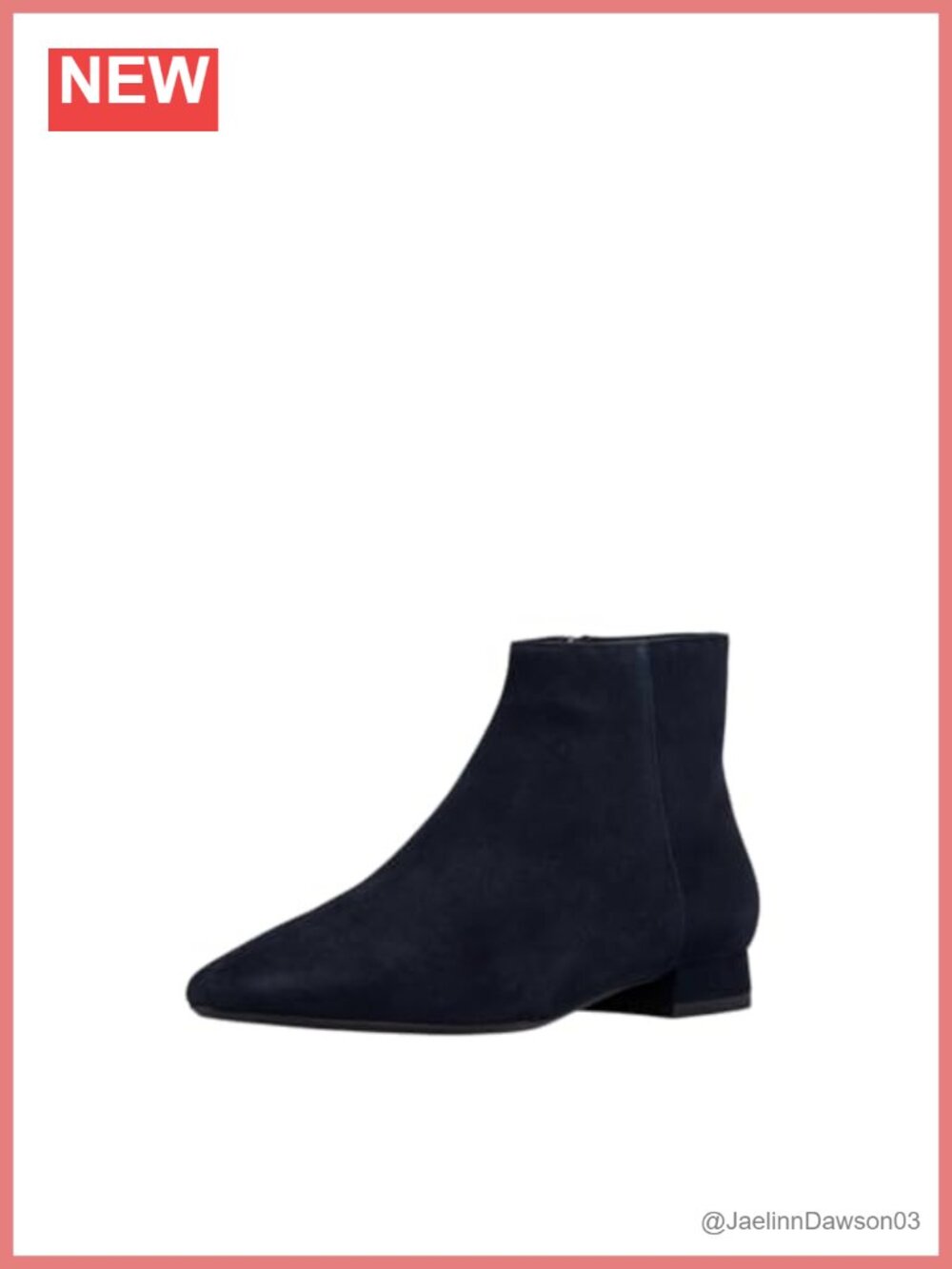Women's Leather Ankle Bootie with Inside Zipper Water Resistant Fall Boots